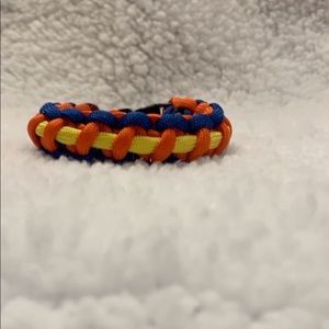 Homemade Blue,Yellow,and Orange Paracord Bracelet